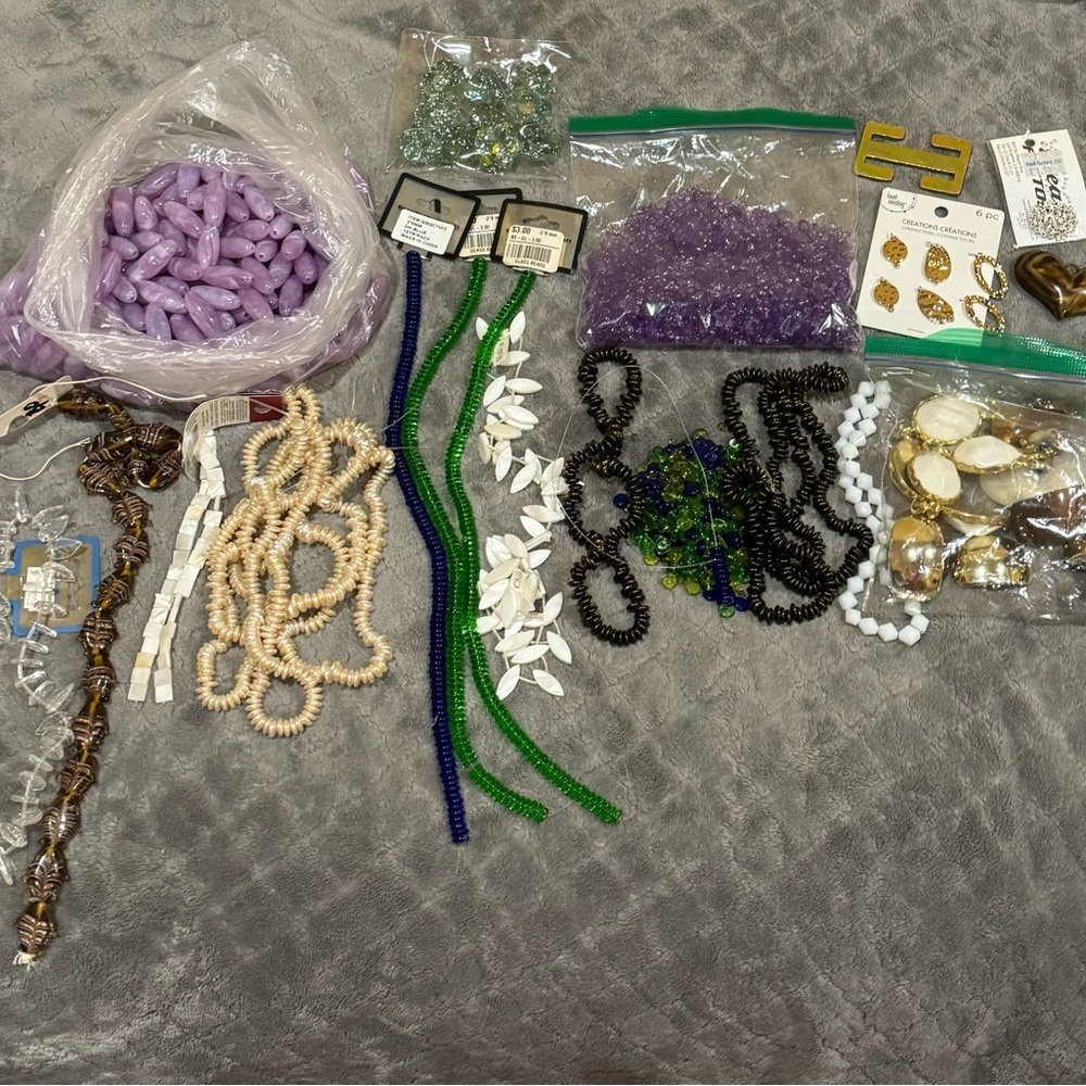 Assorted vintage Bead Collection for Jewelry Making